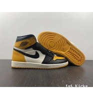 Yellow 1 Air 555088-711 High Toe OG Jordan 0822